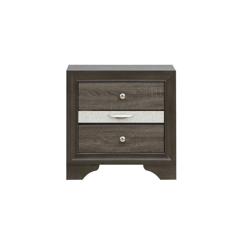 Table de chevet Madrid G02305-N, Gris