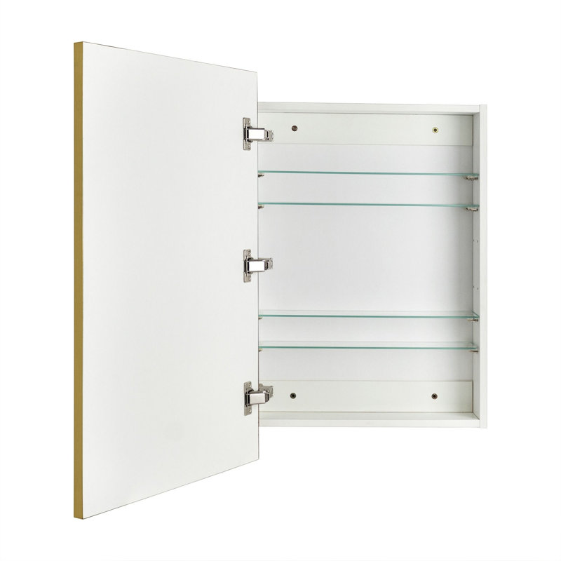 Armoire à pharmacie pour salle de bain encastrée et à fixation en surface 20 po x 30 po Velin, H 30 po x l 20 po x P 4,84 po