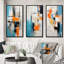 Cubist Visions Deconstrstruction Minimalisme II - Ensemble de 3 peintures abstraites-353103293-353103280