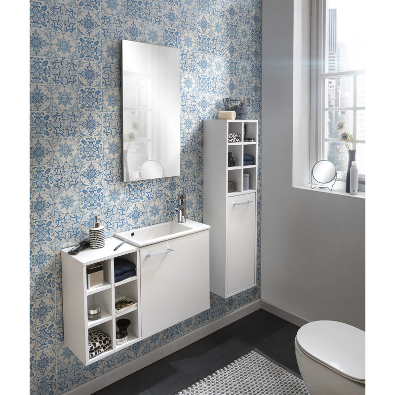 Pablo Vanity & Mirror Set, White