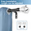 Tringle à rideaux simple réglable 0,75 po Jamari-24110040-24110041