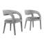 Ensemble de deux chaises en velours Pinnacle Performance-91110992