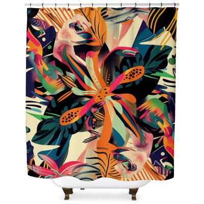 Mikha Floral Shower Curtain