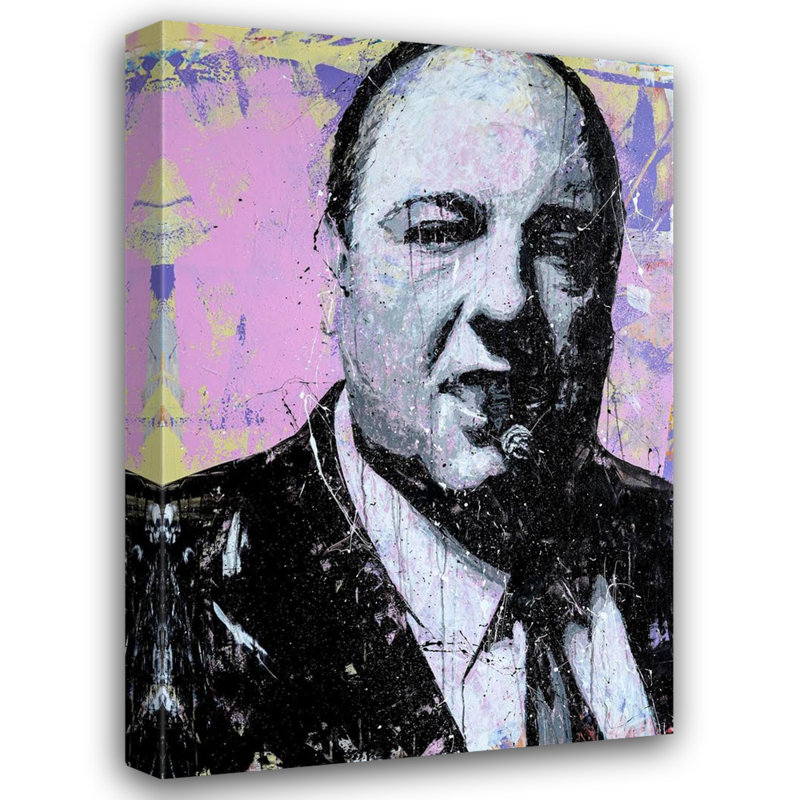 Tony Soprano - reproduction sur toile tendue, H 36 po x l 32 po x P 1,5 po