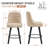 Swivel Bar Stools, 26'' Upholstered Counter Stool with Solid Wood Frame-740948572
