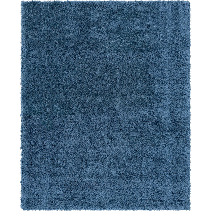  Tapis bleu Aegean, Rectangulaire 8 pi x 10 pi