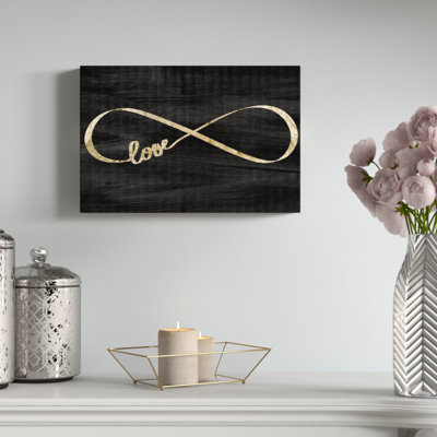 Sparkle Night - reproduction d'art textuel sur toile tendue