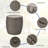 Alayiah Round Outdoor Side Table , 16 " W 16 " D-58130725