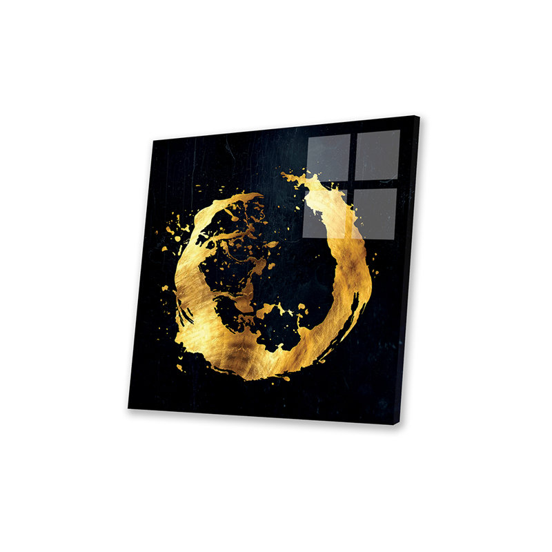 Impression numérique «Enso I» sur verre acrylique, H 24 po x l 24 po x P 0,25 po
