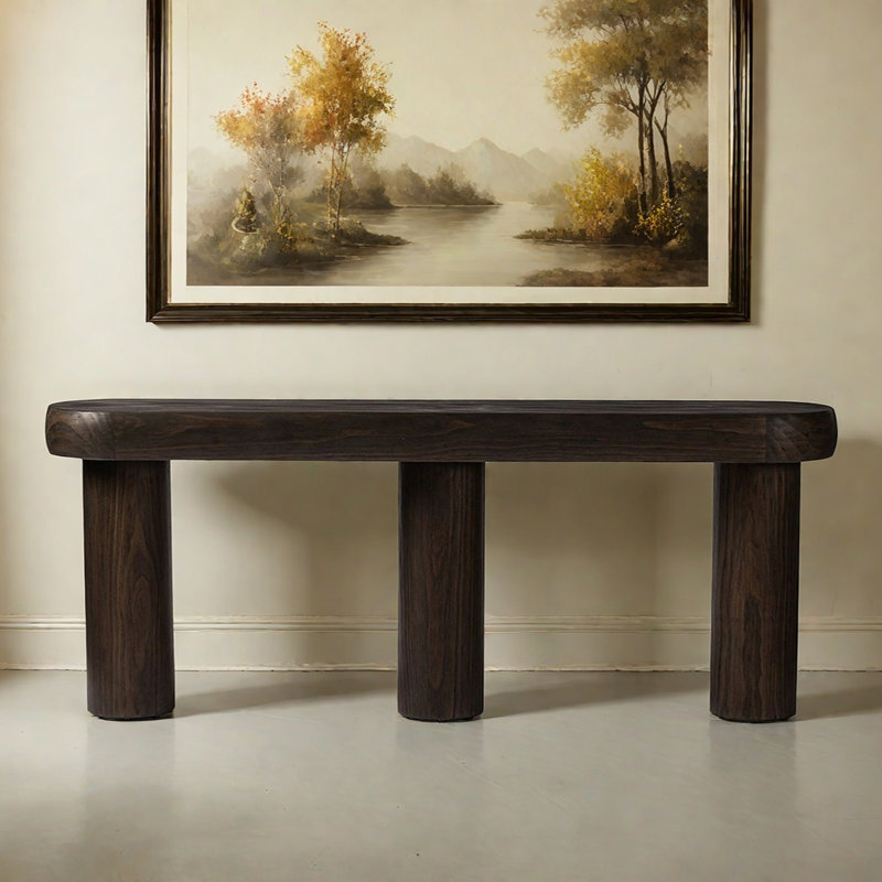 Retro Minimalist Art Console Table, 29.92" H x 70.87" W x 15.75" D