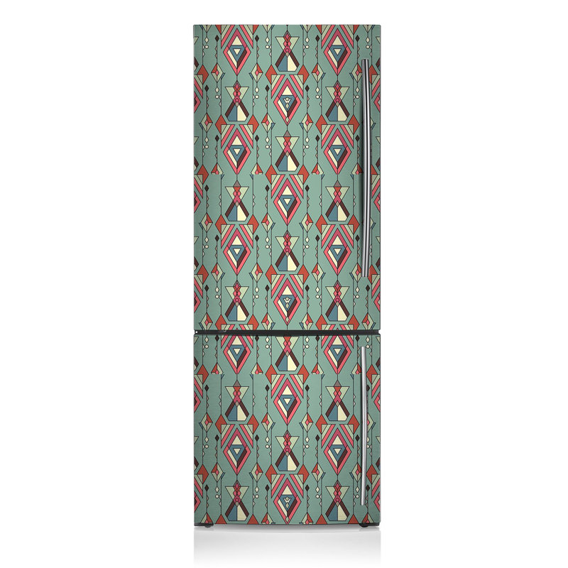 Abstract Non-Wall Damaging Door Decal, 190'' H x 70'' W