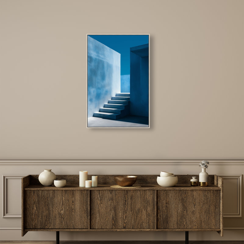 Deep Ocean Walls II Print by Oliver Gal, 25"H x 17"W, Silver Floater Frame
