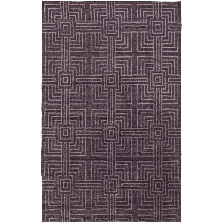 Tapis mauve noué à la main Terrance