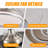  42" Retractable Ceiling Fan With Dimmable LED Light, Remote, 6-Speed Reversible Motor Fan