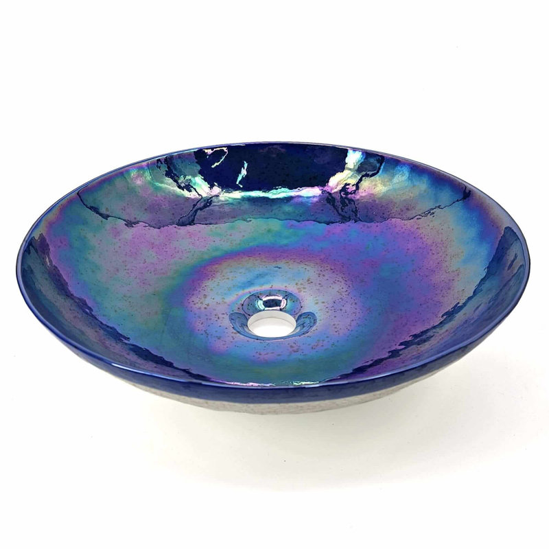 Murano 16.12'' L Bathroom Sink, Celestial Blue