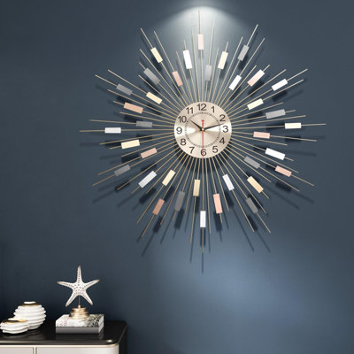 Star Burst Circular Wall Clock Decoration
