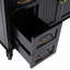 Meuble-lavabo 36 po avec lavabo, armoire de salle de bain noire avec tiroirs, cadre solide et panneau de fibres à densité moyenne, 1 paquet