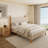 Natural Log Style Upholstered Bed With Solid Wood Post-118736347-122808977