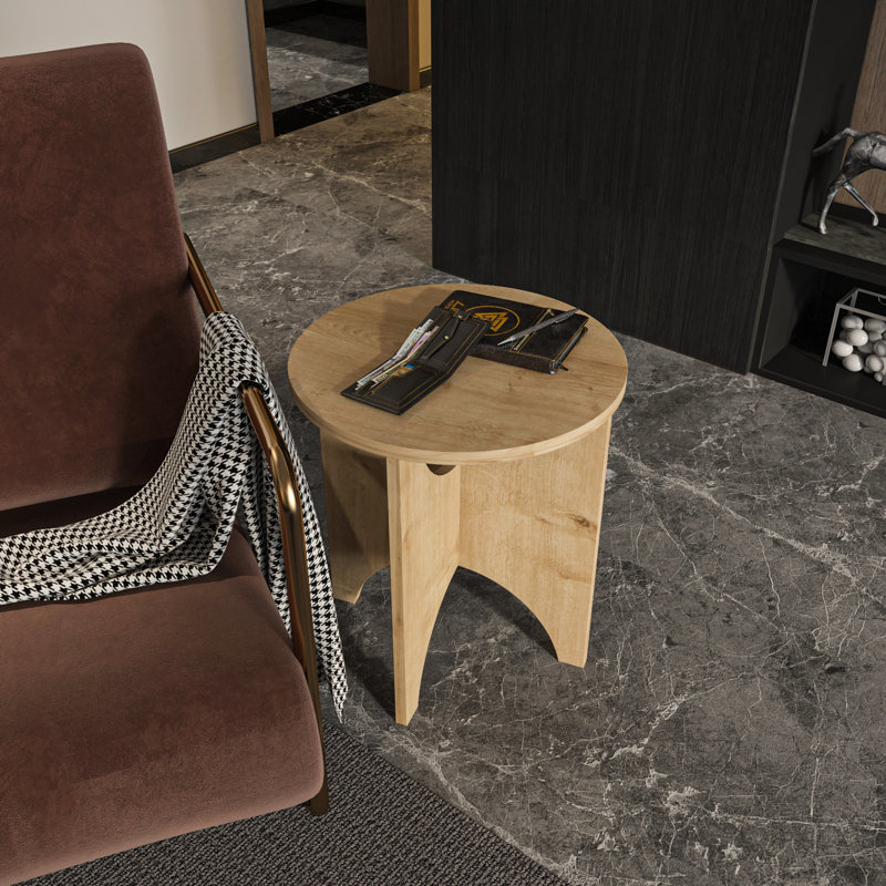 Merit Side End Table , Beige