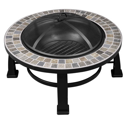 Round Steel Smokeless Fire Pit with Lid