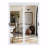 80"H 1 Lite Mirrored Closet Sliding  Door with Hardware Kit & Handles-105270301