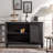 Black Solid Wood Sideboard