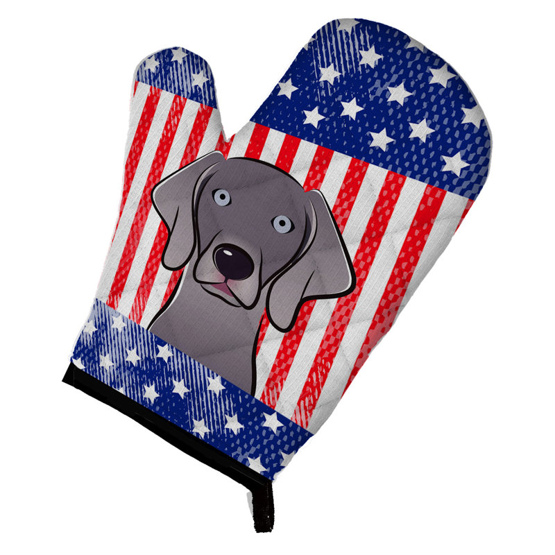 Caroline's Treasures American Flag Polyester Oven Mitt