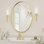 Morelock Metal Oval Wall Mirror