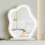 Coiffeuse avec miroir lumineux, 5 tiroirs, 1 chaise