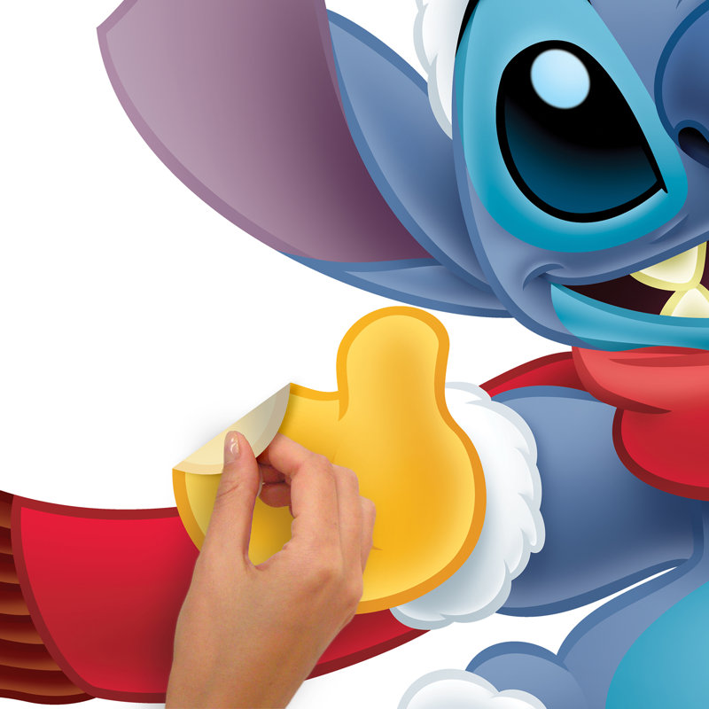 Décalcomanie murale Disney Santa Stitch