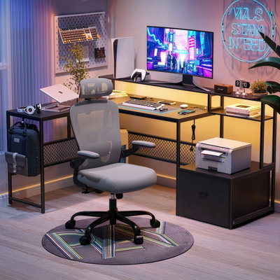 66.9'' Computer Desk With Office Chair