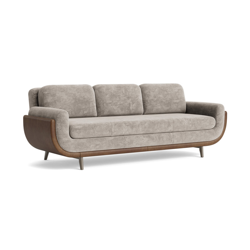 Regatta 100 Sofa, Vintage Chenille - Mink/Bedford - Tobacco, Driftwood
