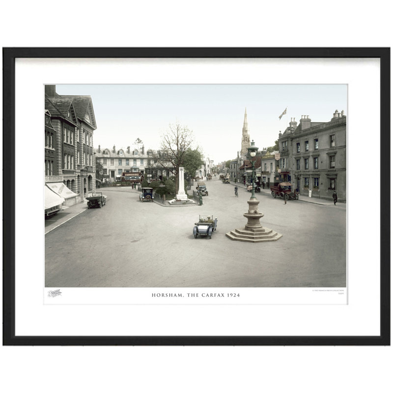 Horsham, The Carfax 1924 by Francis Frith - Single Picture Frame Print, 60cm H x 80cm W x 2.3cm D