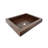 Antique Copper Metal Hand Hammered Rectangular Drop-In Bathroom Sink-73279171