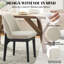 Ensemble de chaises de salle à manger rembourrées en polyester 19,5 po Bason avec pieds en bois massif noir Bason-923742-8294640