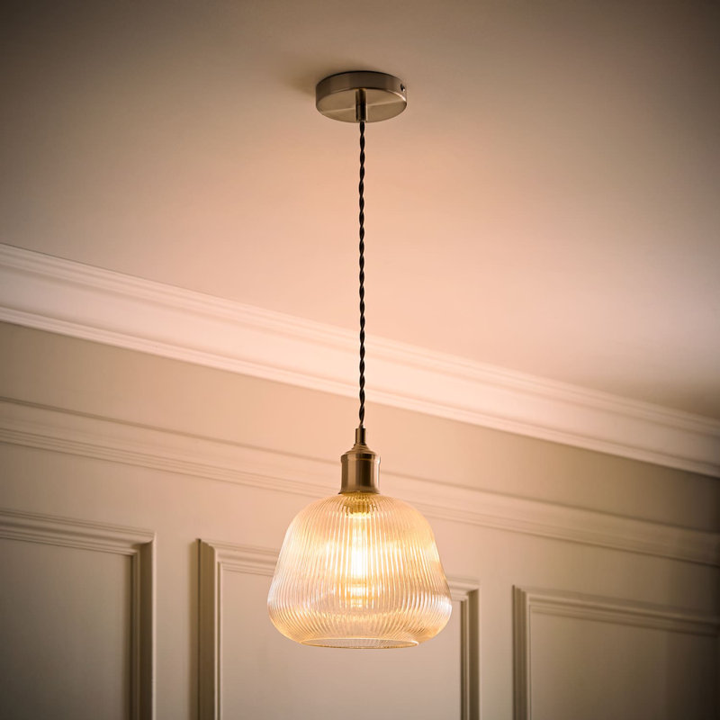 1 - Light Pendant, Brushed Nickel