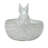 Debossed Stoneware Rabbit Bowl with Reactive Glaze