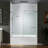 Frameless Bathtub Shower Doors 56-60" Width X 66" Height With 5/16"(8Mm) Clear Tempered Glass,  Double Sliding With Side Seal Strips-111700597