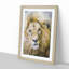 The Face of a Lion - Picture Frame Painting Print-55639901-55639899