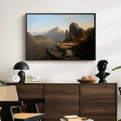 Scene from “The Last of the Mohicans”, 1827-Thomas Cole-Framed Gallery Wrapped Canvas