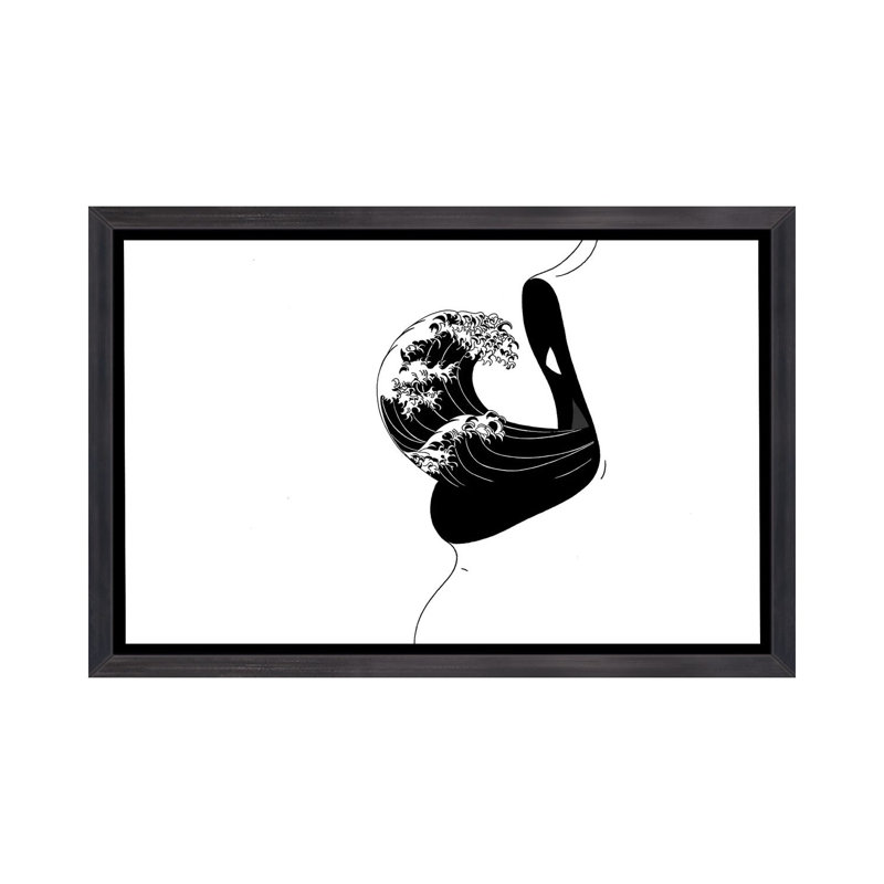 «Storm», reproduction d'art, H 26 po x l 40 po x 1,5 po, Cadre noir vieilli