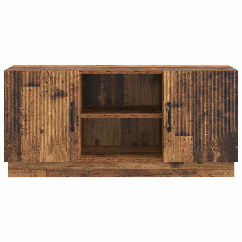 TV Stand, 47cm H x 102cm L x 34.5cm W, Old Wood
