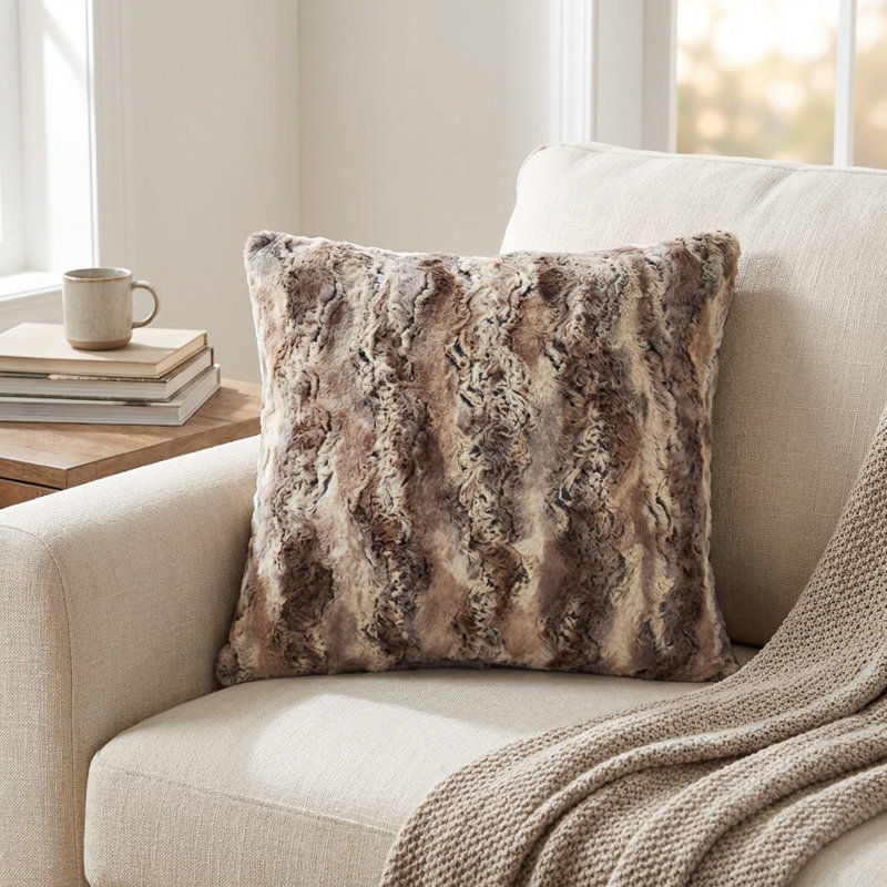 Elegant Brandy Fox Pillow Cover & Insert, 24" x 24", Throw Pillow