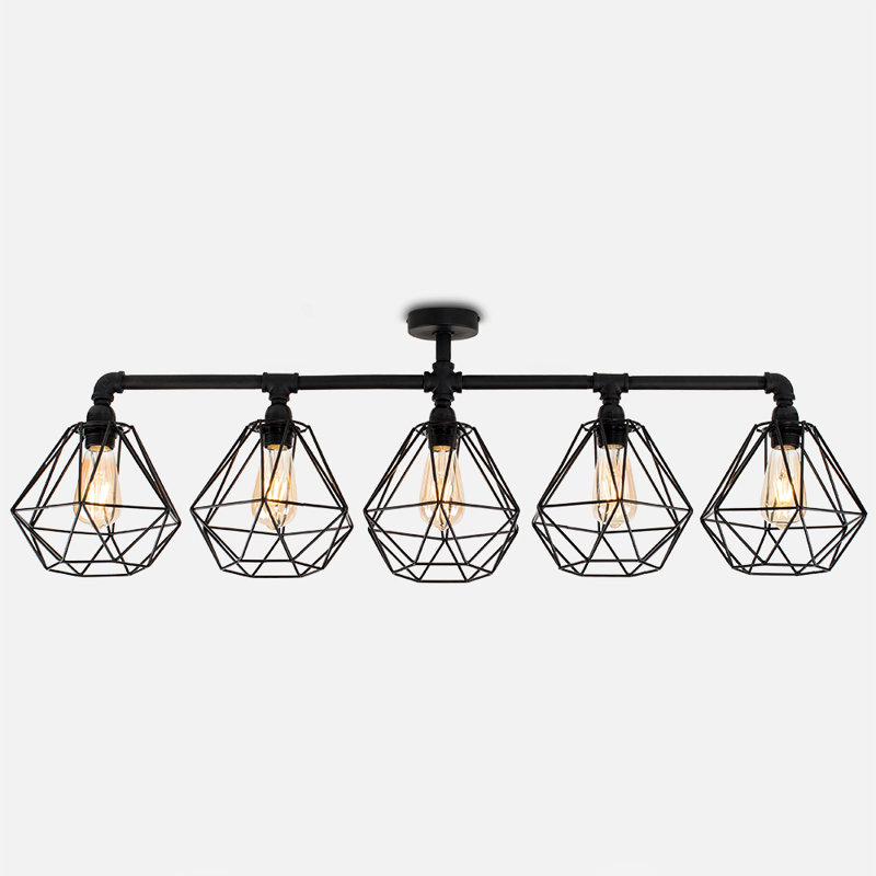 Hanley Flush Mount, Black, Yes