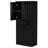 Bathroom Storage Cabinet - Black With 2 Laundry & Design Painted Tipping Device-2093160765