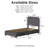 Bensu Boucle Upholstered Platform Bed-1503004643-1503004640