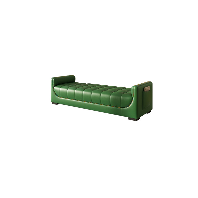 Tabouret de lit italien luxueux, Vert