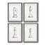 Chess Room Study I - Ensemble de 4 reproductions de cadres photo-1326681308-1326681299