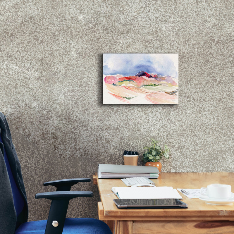 Ivy Bronx «Desertscape» par Kristy riz, art mural sur toile, H 12 po x l 18 po x P 0,75 po