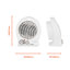 Warmlite WL44002 Thermo Fan Heater with 2 Heat Settings and Overheat Protection, 2000W, White